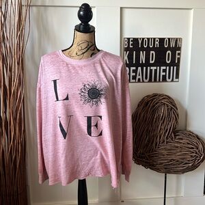 C&C California Peach Love Long Sleeve Tee Shirt